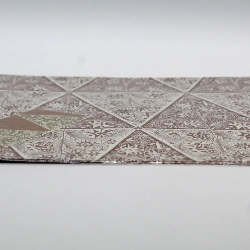 Vtg Brown & White Shimmering Gift Wrapping Paper One Sheet 30
